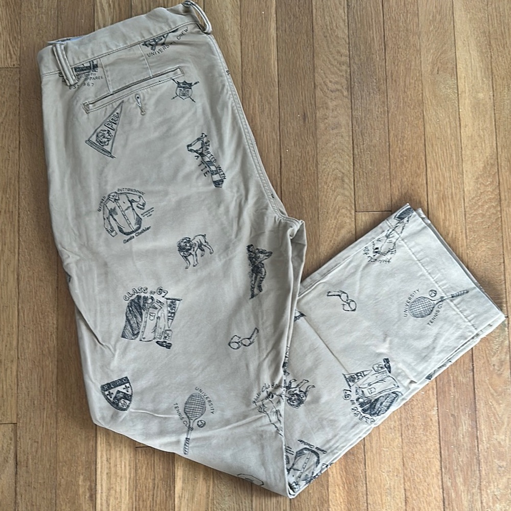 Polo by Ralph Lauren Tan Chinos with Unique Prints